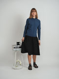 Spades Rib Combo Vneck Top