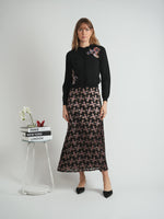 The Norway Club Corner Flowers Cardigan
