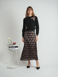 The Norway Club Corner Flowers Cardigan