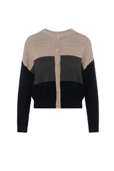 Hashtag Color Block Cardigan
