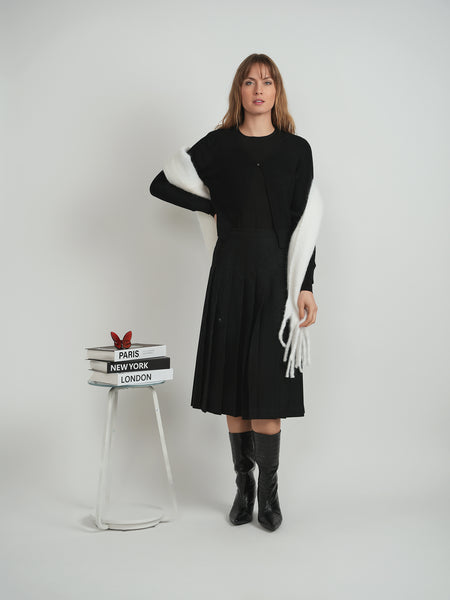 The Norway Club Crop Knit Cardigan