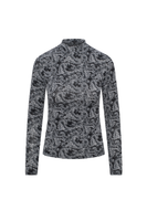 Riff Print Mock Top