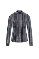Riff Print Mock Top
