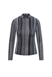 Riff Print Mock Top