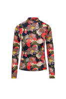 Riff Print Mock Top