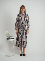 The Norway Club Velour Print Dress