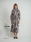 The Norway Club Velour Print Dress