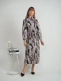 The Norway Club Velour Print Dress