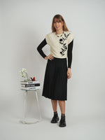 Vivid Floral Applique Vest