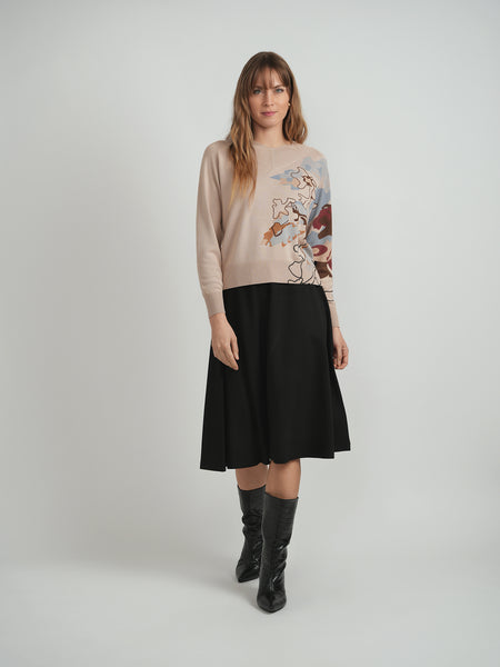 Birt UK Side Abstract Print Top