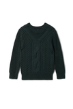 Hopscotch Knit Cable Vneck Sweater