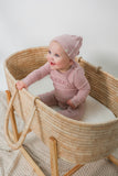 Fragile Stripe Footie w Hat