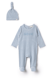 Fragile Stripe Footie w Hat