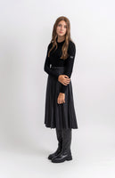 FYI Zig Zag Textured Pleated Skirt