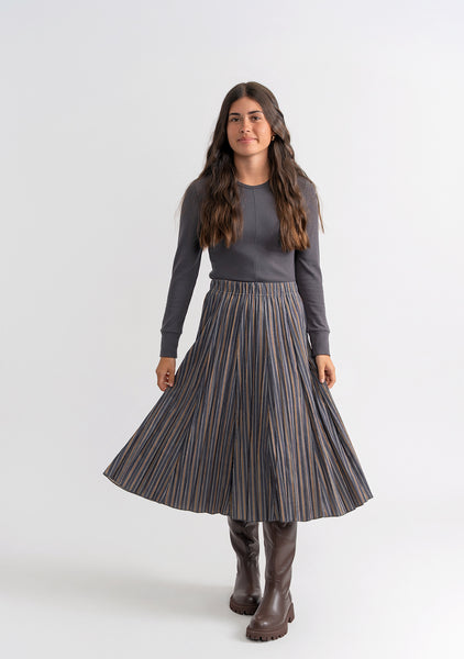 Girls FYI Rib Top w. Corduroy Crinkle Skirt
