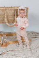 Bebe Bella  Pompom Footie w/ Bonnet and Blanket