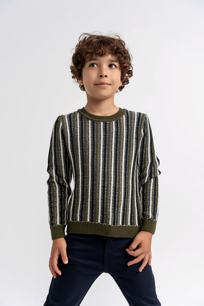 No18 Vertical Stripe Sweater