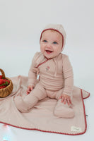 Bebe Bella Small Embroidery Footie w Bonnet