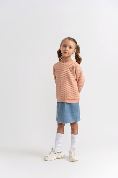 Puddles Corduroy Rib Pockets Skirt