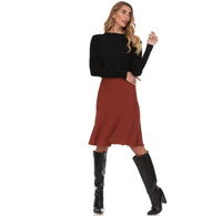 Japparel Hazel Rib Knit Flair Skirt