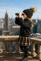 Montee Girls Winter Plaid Set