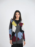 Birt UK Color Block Print Cardigan