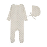 Lilette Geo Floral Printed Footie  & Hat
