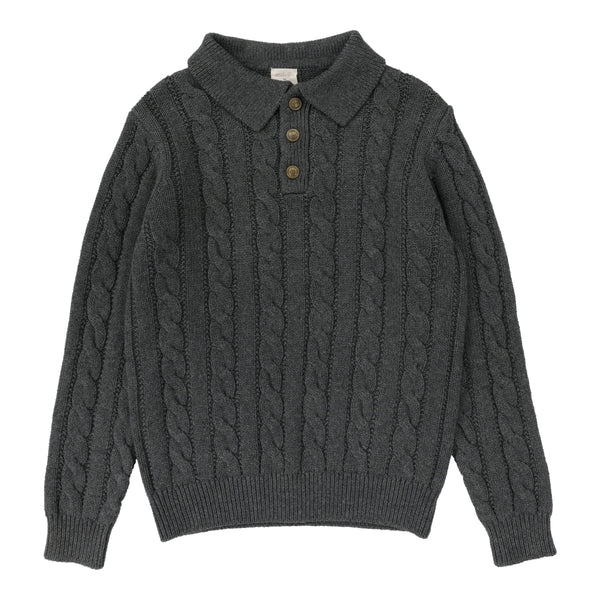 Analogie Cable Knit Polo