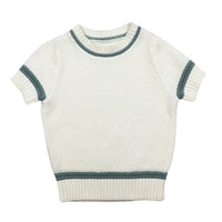 Slate Boy's Seed Stitch Sweater