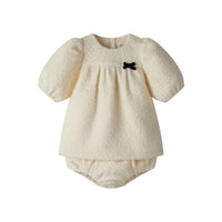 Pastel Sherpa Bloomer Set With Bow