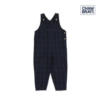 Chambray Lattice Boys Overalls