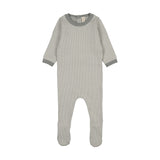 Lilette Two Tone Knit Footie