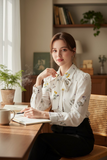 Lola Collar Detail Floral Blouse