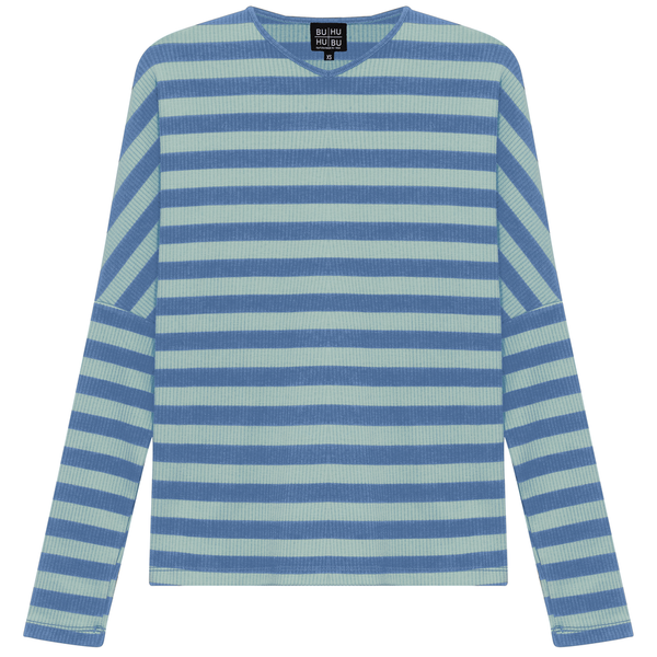 BuHu Contrast Stripe Vneck Shoulder Top