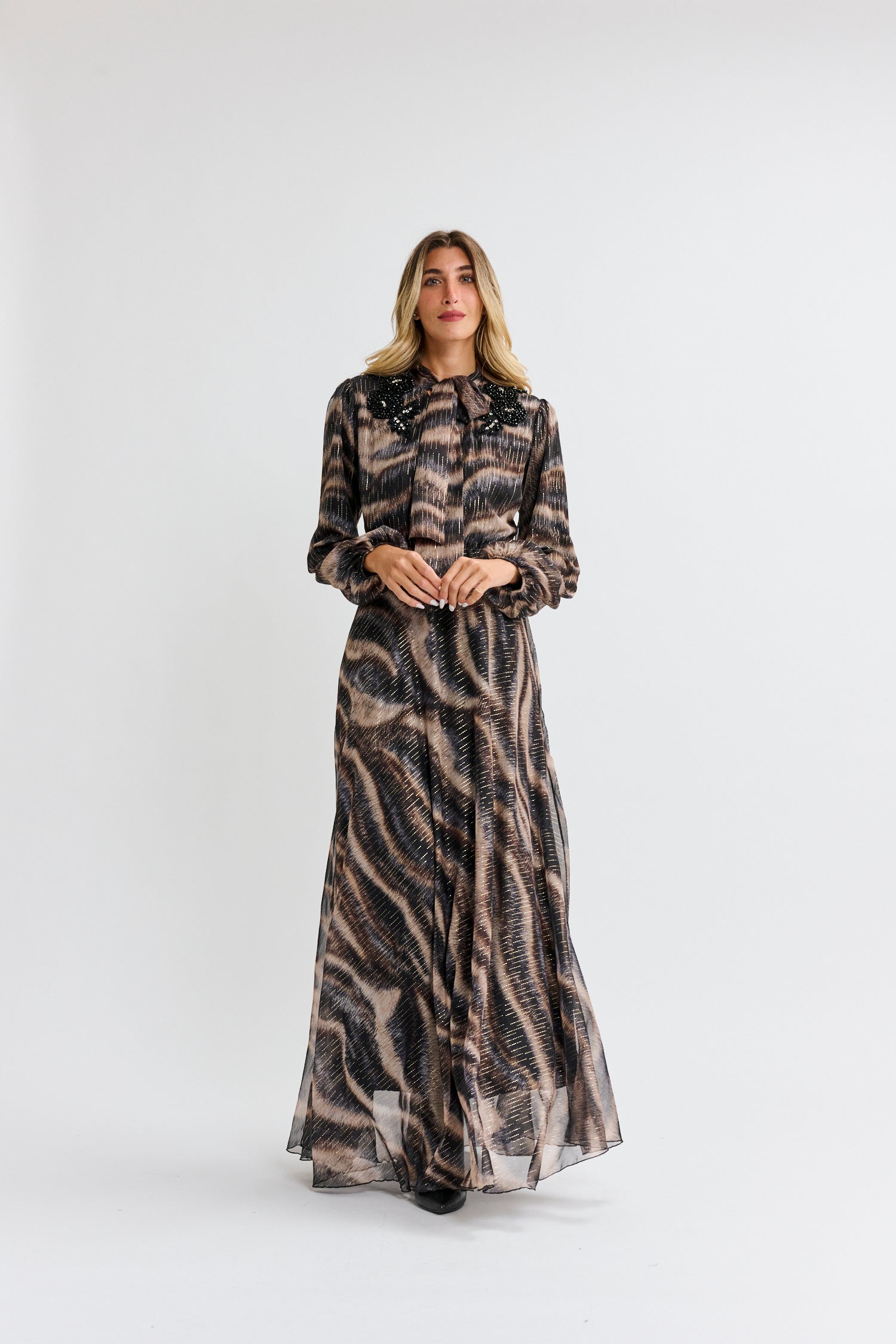 AMERI★SPUN ORGANDY PLEATS DRESS Ameri SPUN ORGANDY PLEATS DRESS