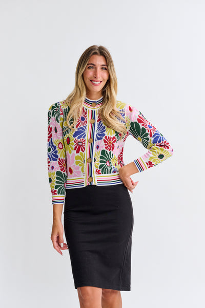 OOTD Flowers Cardigan