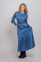 Ivee Low Ruffle Tone on Tone Dress
