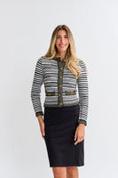 OOTD Gold Thread Knit Top