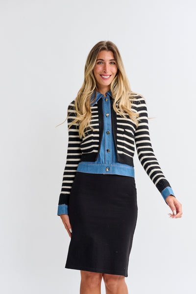 OOTD Stripe Denim Inner Top