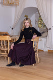 La Nina Knit Beaded Bow Sweater