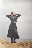 GEM Gathered Button Down Skirt