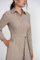 LUUM Hazel Pinstripe Maxi Dress