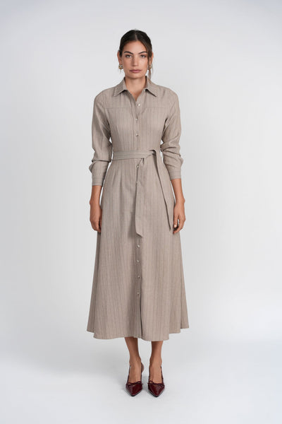 LUUM Hazel Pinstripe Maxi Dress