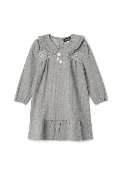 Space Grey Herringbone Dress