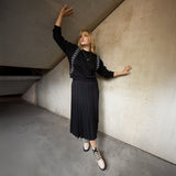 Code Open Pleated Skirt