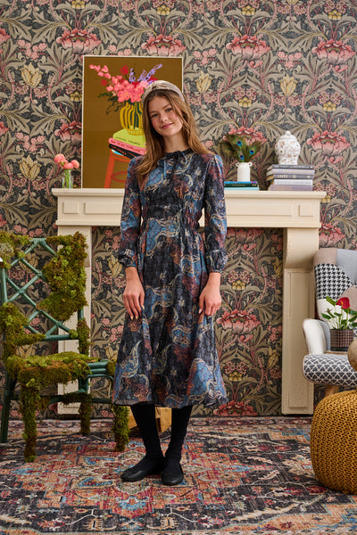 Laurent Paisley Print Dress