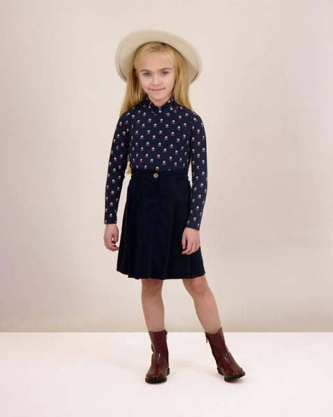 Analogie Vintage Floral Mockneck