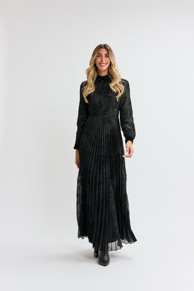 Langdon Shimmer Beaded Collar Dress