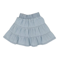 Analogie Tiered Denim Skirt