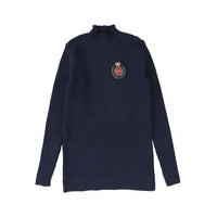 Analogie Crest Knit Funnel Sweater